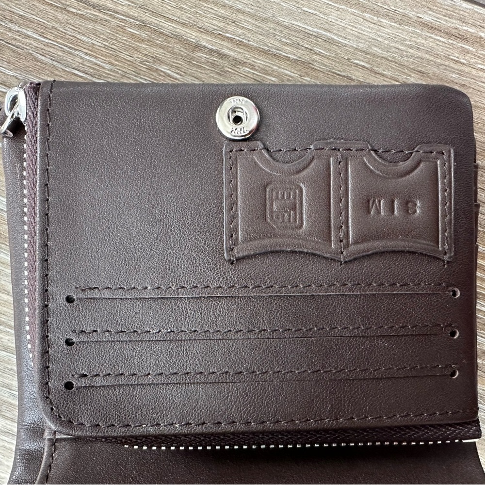 Brown Leather Wallet/Genuine Leather/ La France❌SOLD ❌ - Picture 9 of 16